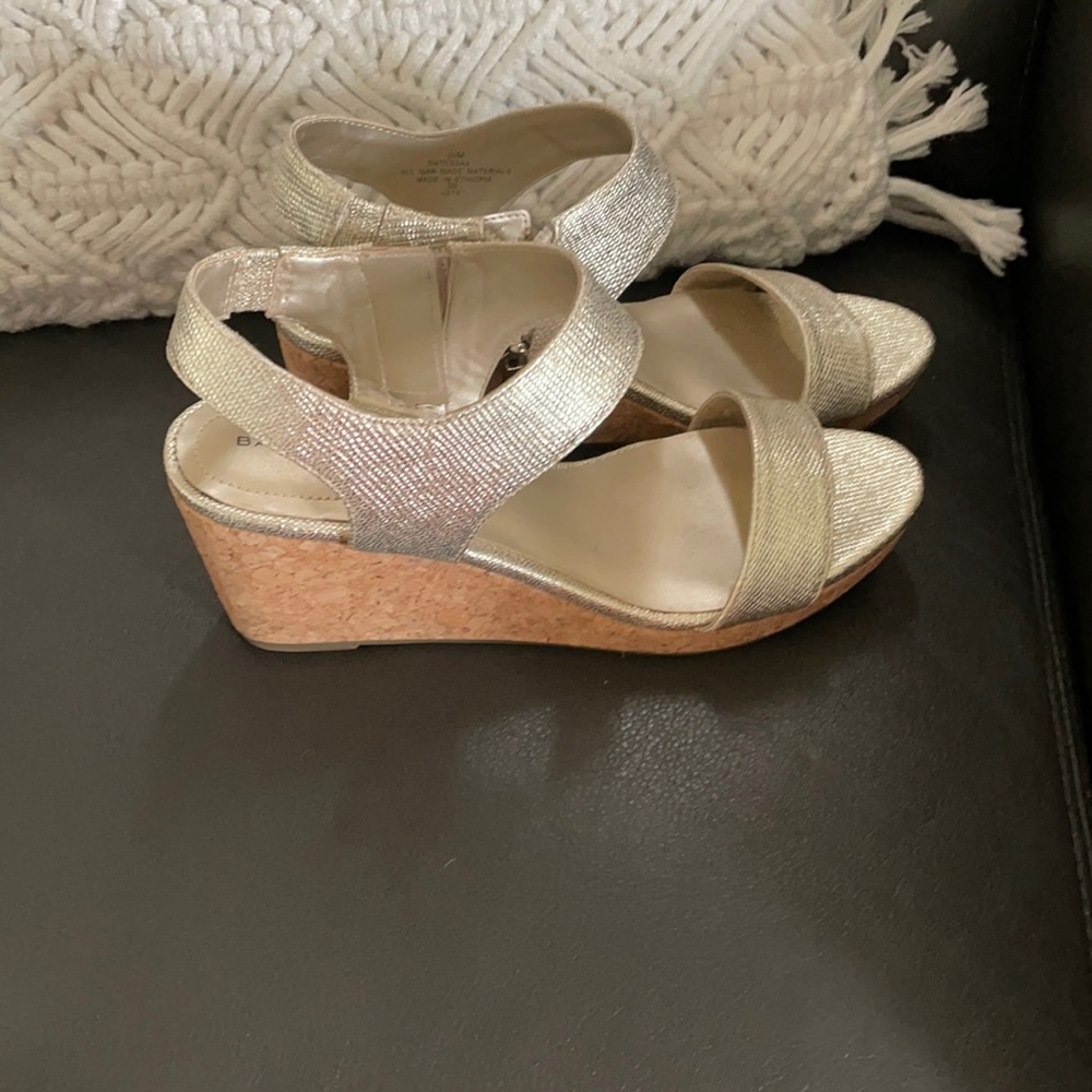 Bandolino cork heeled sandals